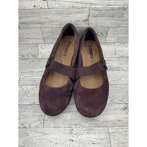 Clarks Collection Women's‎ Purple Suede Mary Jane Comfort Shoes Size 6